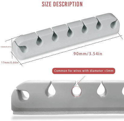 Αγορά Σιλικόνιο USB αποθήκευση Wire Winder Fixer Cord Cable Clips Τελαστικό Desk Cable Organizer online manufacture